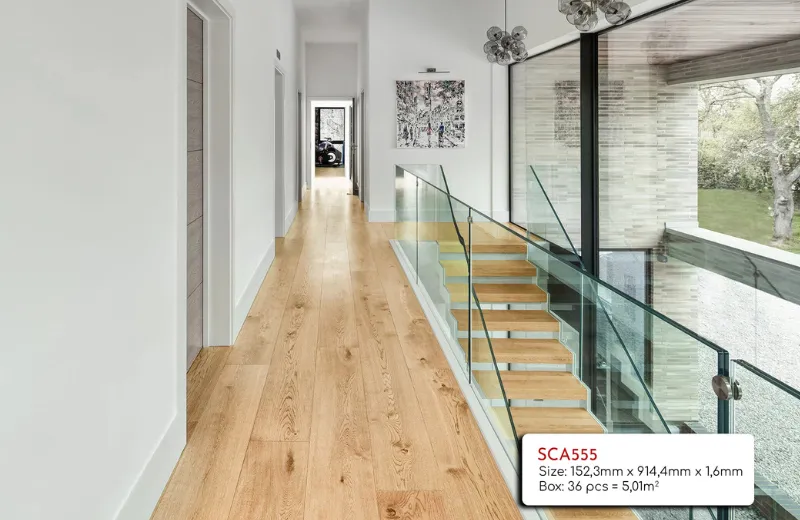 Ảnh thực tế sàn nhựa giả gỗ dán keo sẵn tại 127 Home