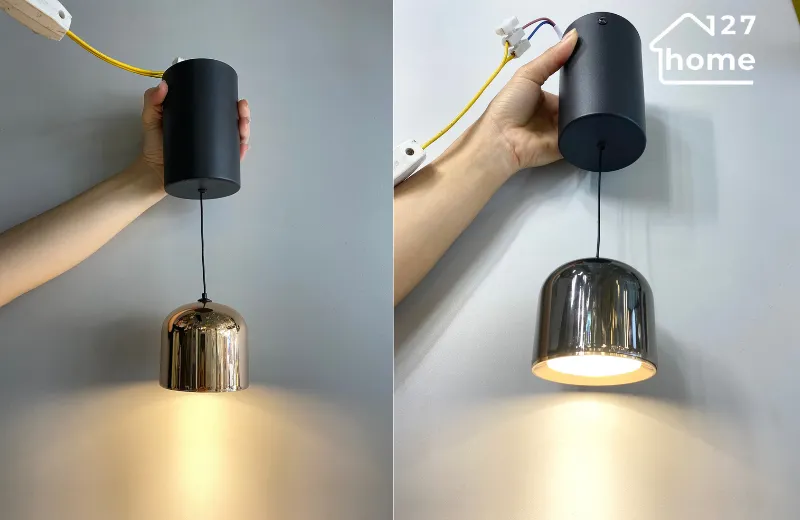 Đèn Thả Trần Tiffany THD24 - ánh sáng led vàng ấm