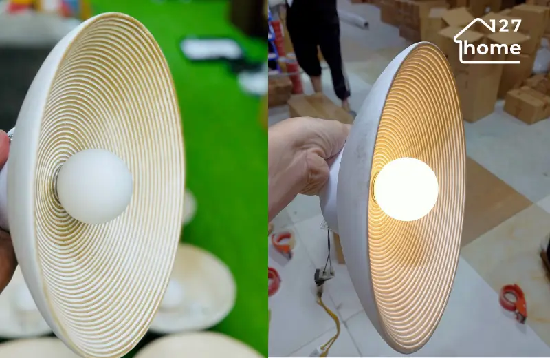 đèn tường creamy vk145 - thiết kê bóng G4 rời thuận tiện thay thế