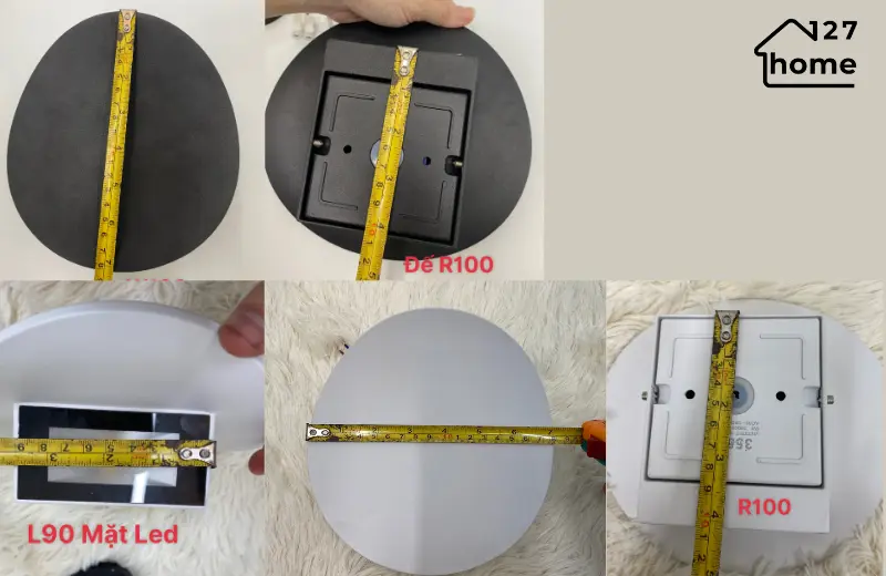 Đèn ốp tường maskor vnt375 - kích thước phù hợp mọi không gian