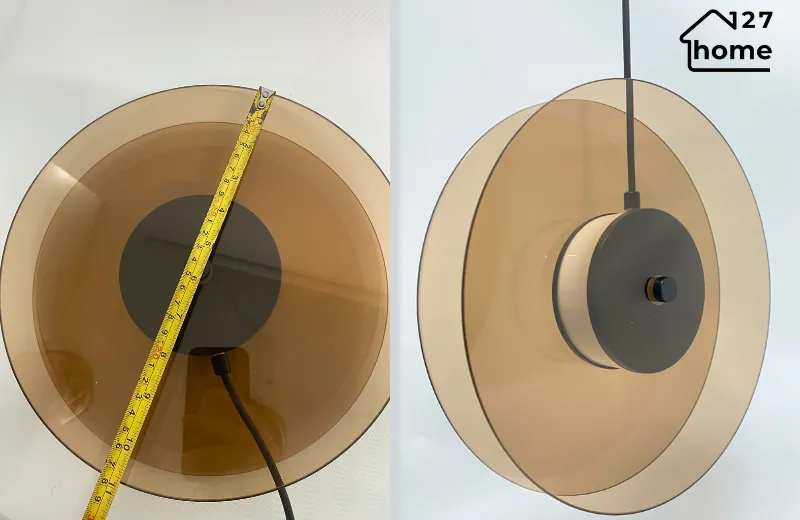 Đèn thả trần felix thd12 - kích thước đo thực tế bởi 127home