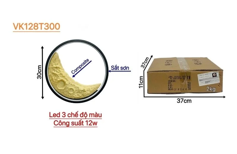 Thông số đèn tường thiết kế VK128