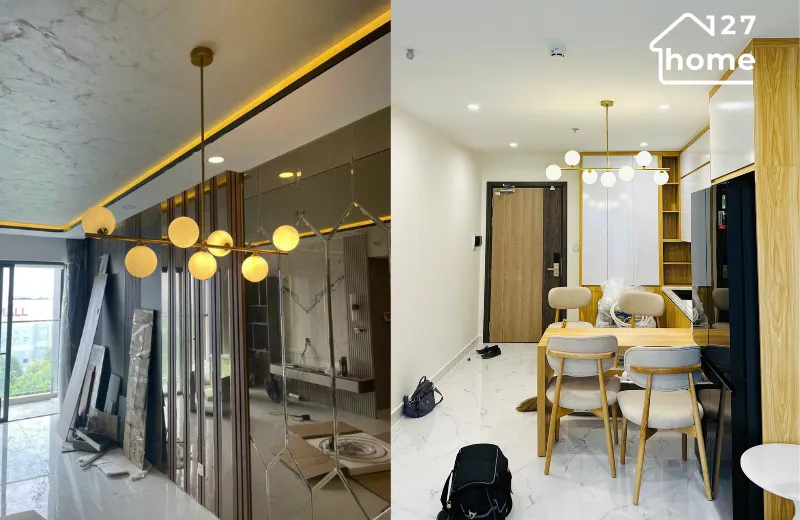 đèn thả trần tacsy ttk85n7 - thiết kế thả trần bàn ăn hiện đại