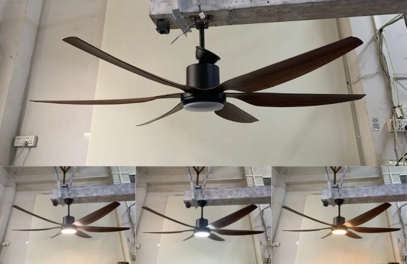 Quạt trần đèn QT47 linh hoạt với LED 3 chế độ 