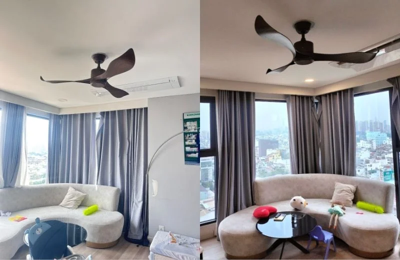 Quạt trần QT36 thiết kế sang trọng cho căn hộ