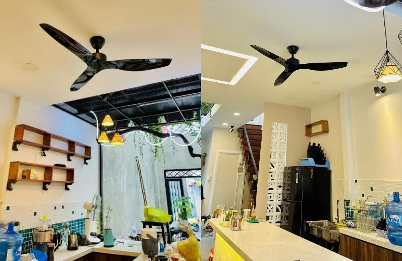 Quạt trần QT39 thực tế 2