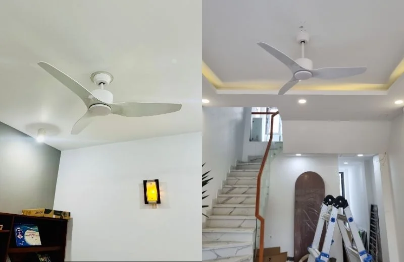 Quạt trần QT52109 thực tế