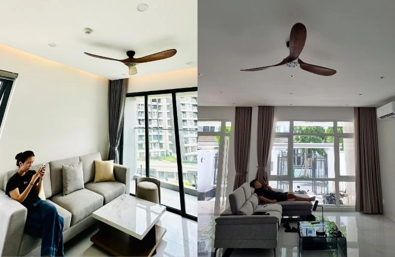 Quạt Trần QT6004 tối giản và sang trọng cho phòng khách