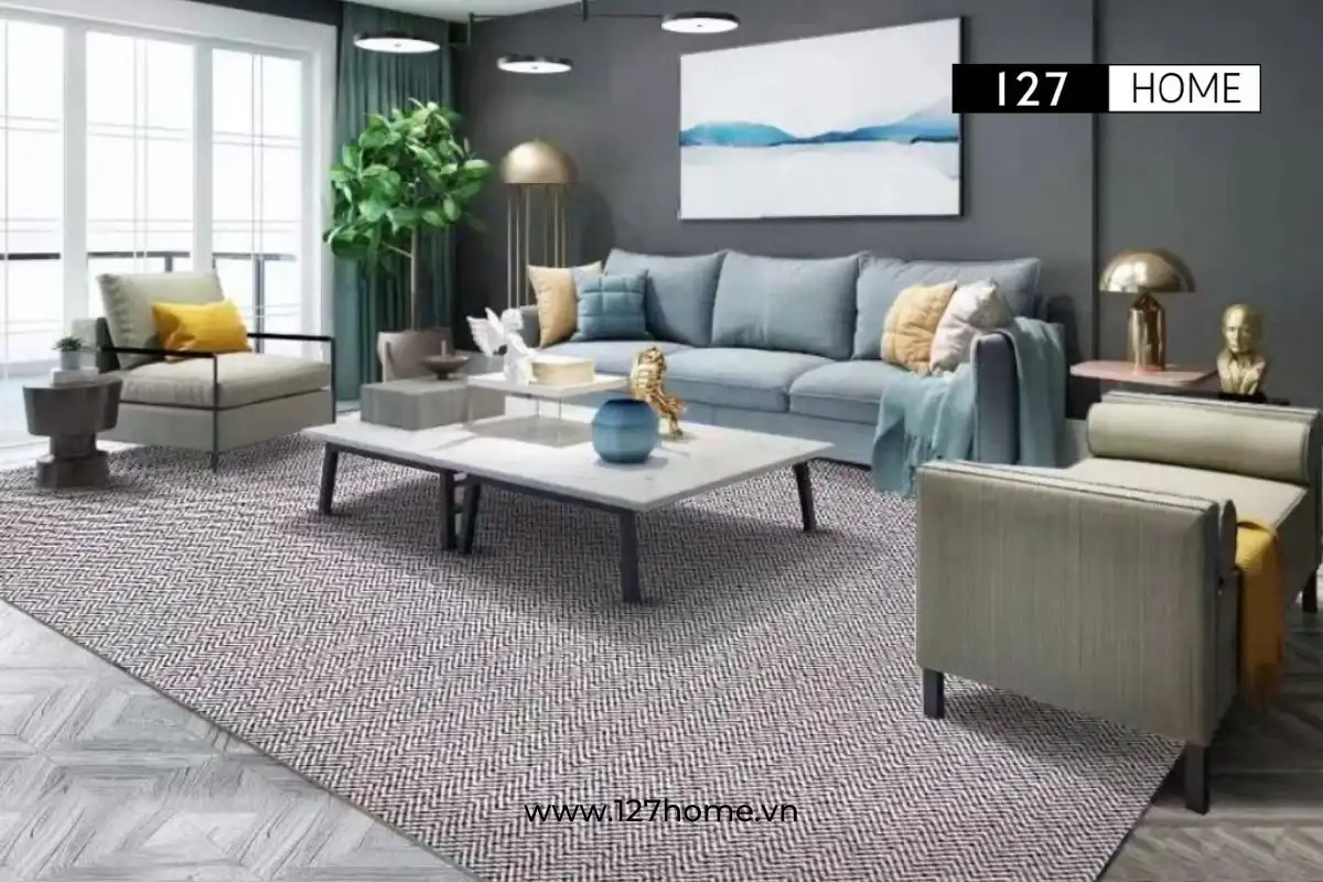 Thảm trải sàn dệt Tufted Pistro 1 hoàn thiện không gian sống