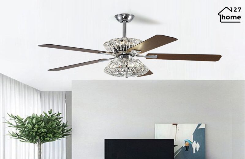 Kiểu dáng và chất liệu của Đèn Quạt Trần Charles QT45