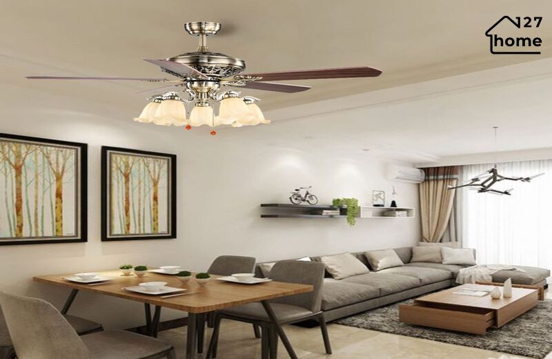 Kiểu dáng và chất liệu của Đèn Quạt Trần Delta QT5213