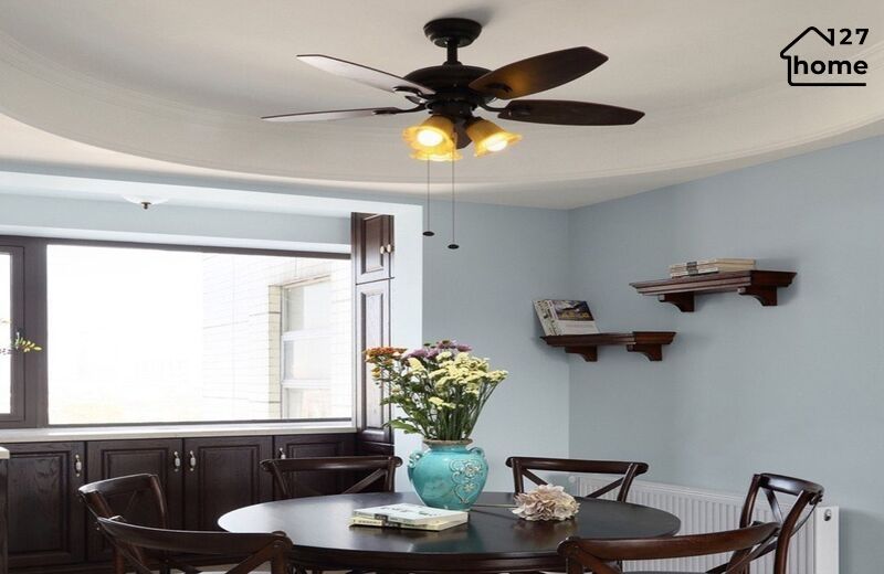 Kiểu dáng và chất liệu của Đèn Quạt Trần Richard QT4224