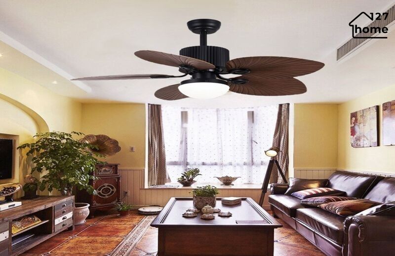 Kiểu dáng và chất liệu của Đèn Quạt Trần William QT4808