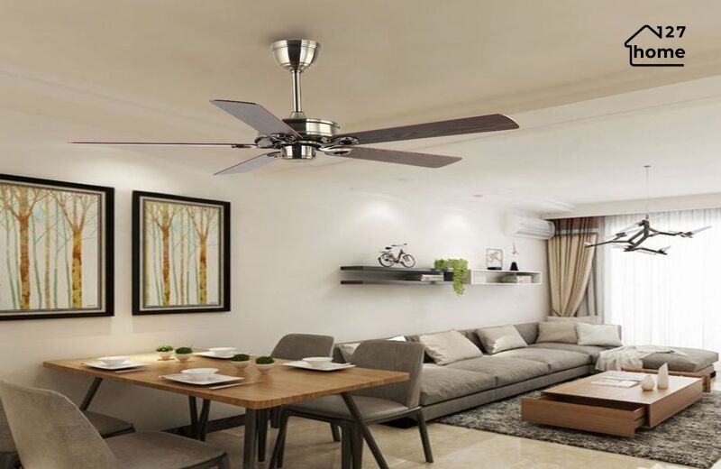Kiểu dáng và chất liệu của Quạt Trần Amaria QT34B