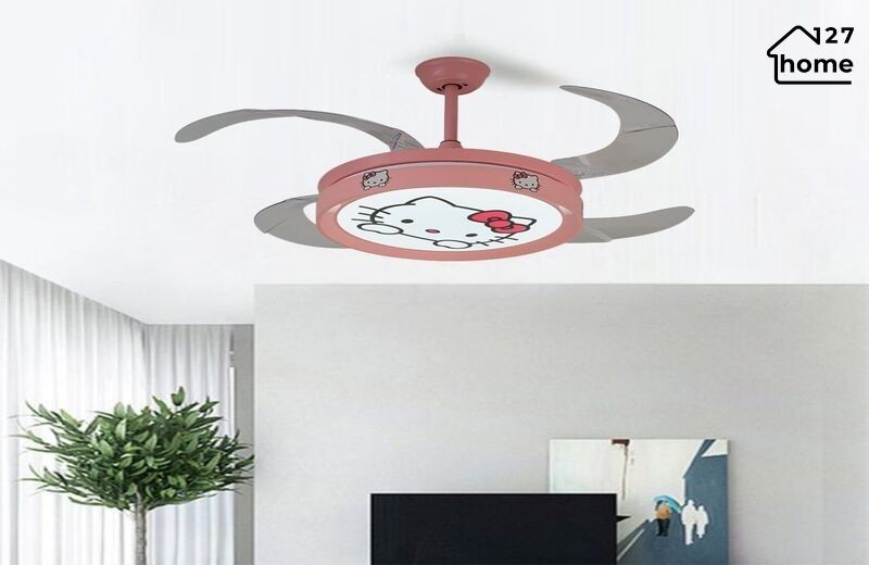 Kiểu dáng và chất liệu của Quạt Trần Giấu Cánh Leon QT2795