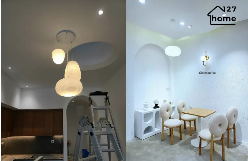 Đèn thả trần bara tt25 - ánh sáng bóng rời E27 tùy chọn loại ánh sáng phù hợp mục đích sử dụng