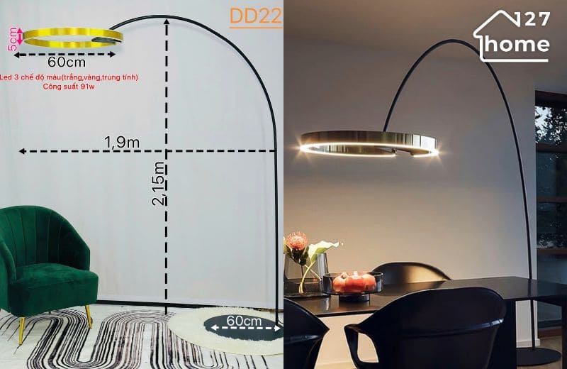 Chi tiết Đèn Đứng Favian DD22