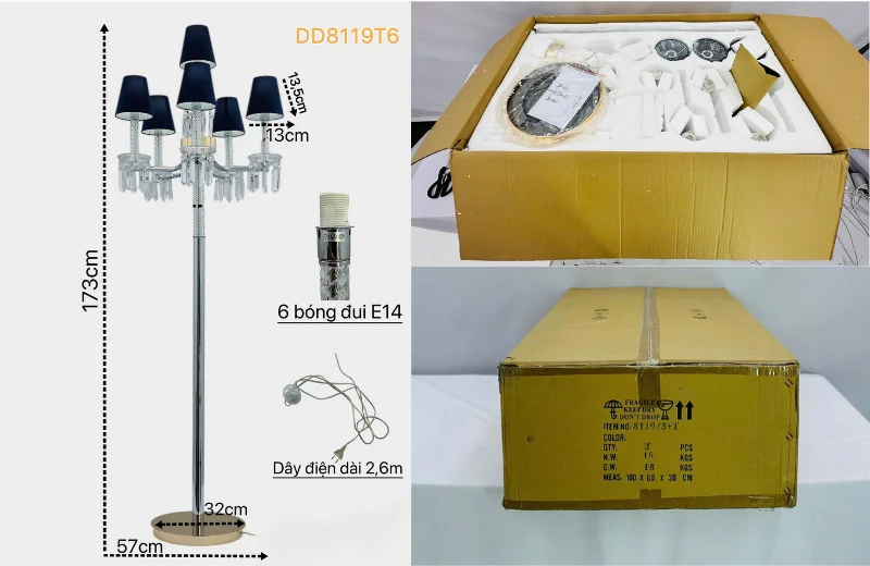 Thông số chi tiết Đèn Đứng DD8119T6