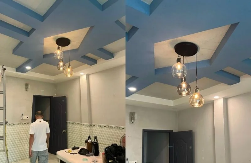 Đèn thả trần TT05 hoàn thiện