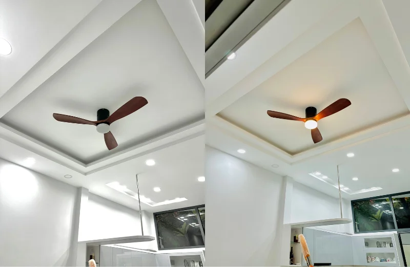 Ảnh thật Quạt Trần Đèn QT41