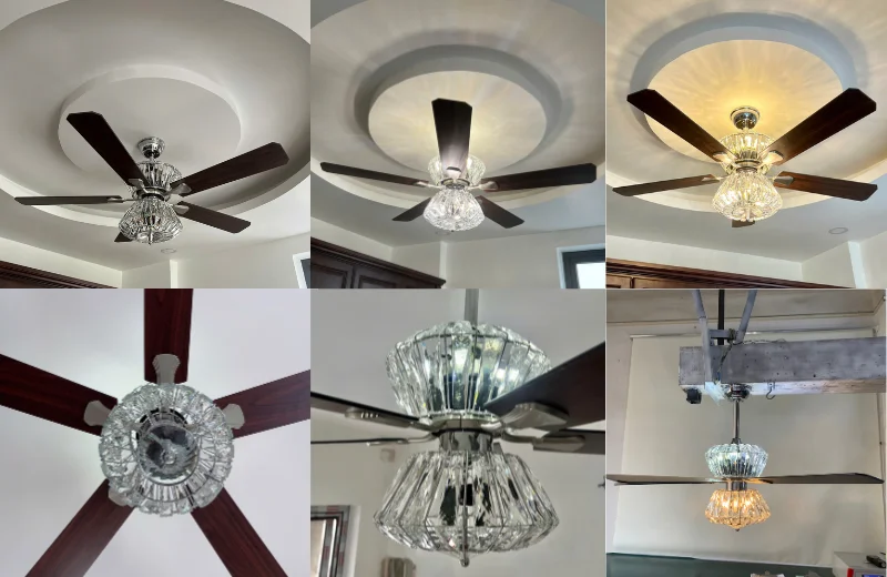 Ảnh cận Quạt Trần Đèn QT45 