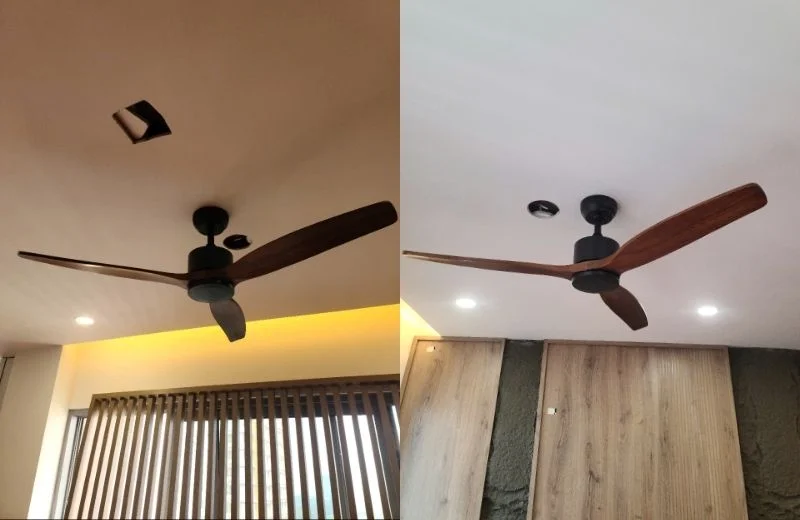 Quạt trần QT5209 thực tế