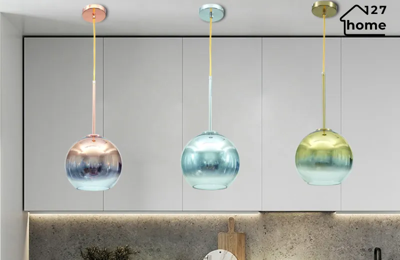 Đèn thả trần Harold TT17 - chất liệu thủy tinh sơn tĩnh điện cao cấp