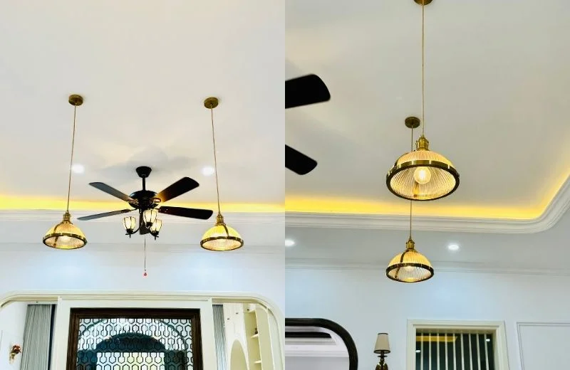 Đèn thả trần TT23A thực tế