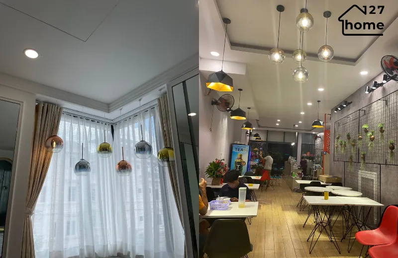 Đèn thả trần Harold TT17 - thiết kế nghệ thuật trang trí không gian quán cà phê, nhà ở