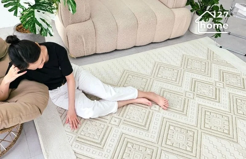 Điểm nổi bật của thảm trải sàn phòng khách dệt 3D Geo