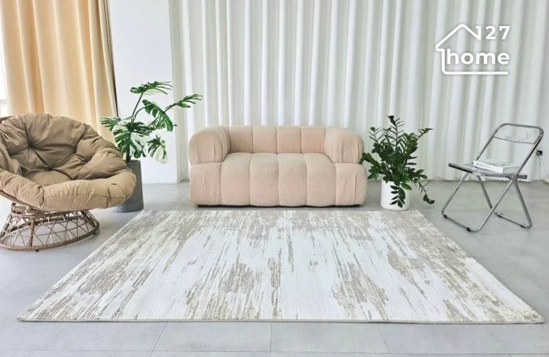 Thảm trải sàn phòng khách dệt 3D Setsu tinh tế và hiện đại