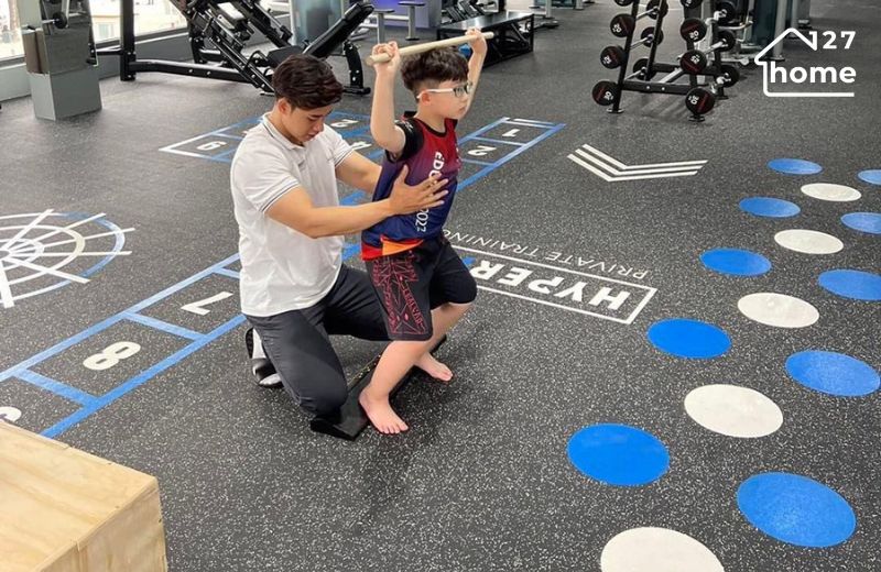 Thảm cao su giúp giảm chấn hiệu quả trong phòng tập gym