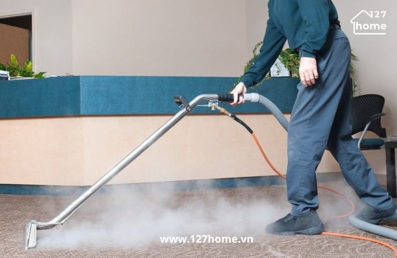 Cần làm sạch thảm thường xuyên để loại bỏ vi khuẩn, bảo vệ sức khoẻ