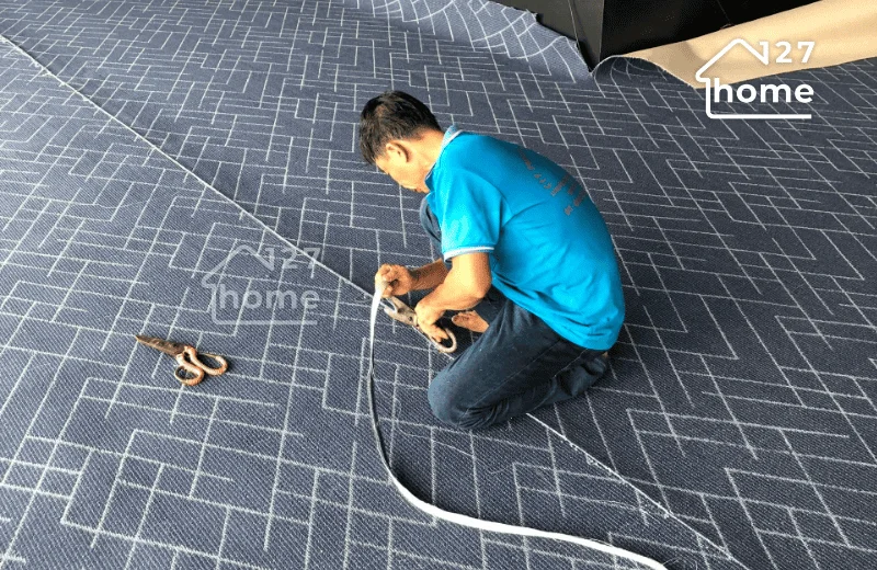 Cắt bỏ phần thảm thừa