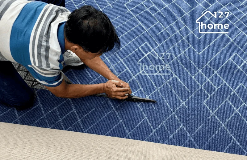 Cắt chia thảm trải sàn theo khổ