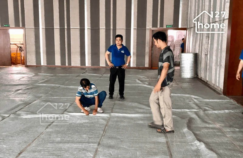 Khảo sát mặt bằng thi công thảm trải sàn