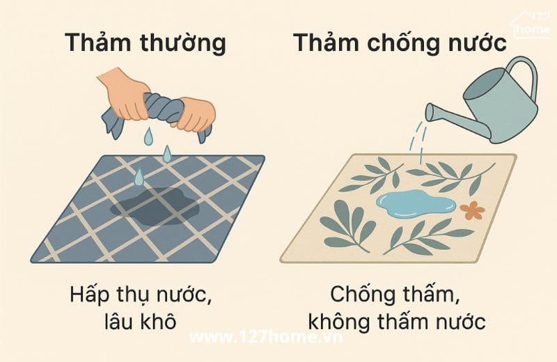 Thảm chống nước là thảm có khả năng kháng nước