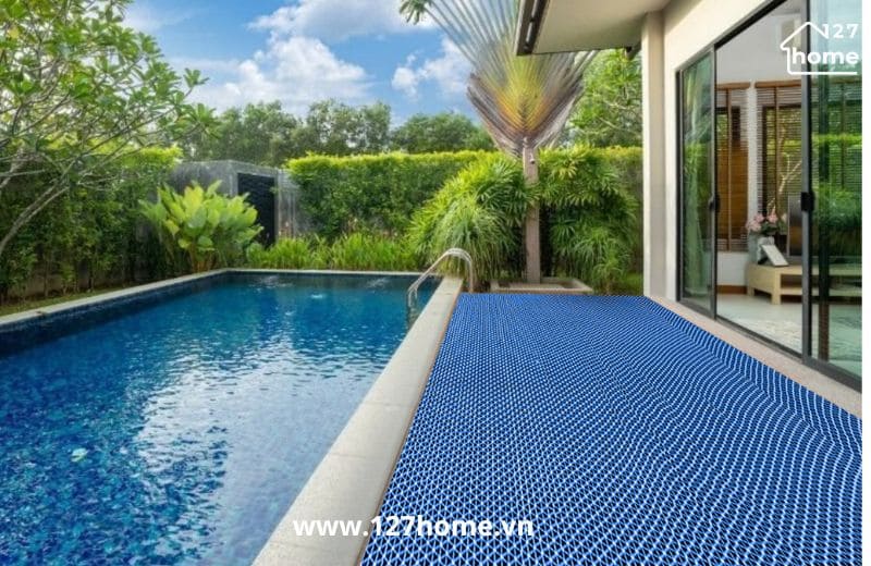 Thảm nhựa lưới thoát nước phù hợp phù hợp với không gian cần độ bền cao