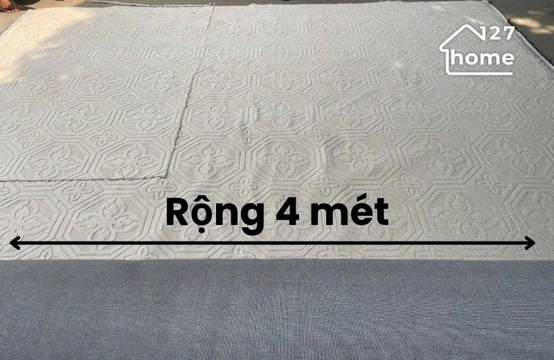 Thảm trải sàn khổ 4m là thảm có chiều rộng 4 mét
