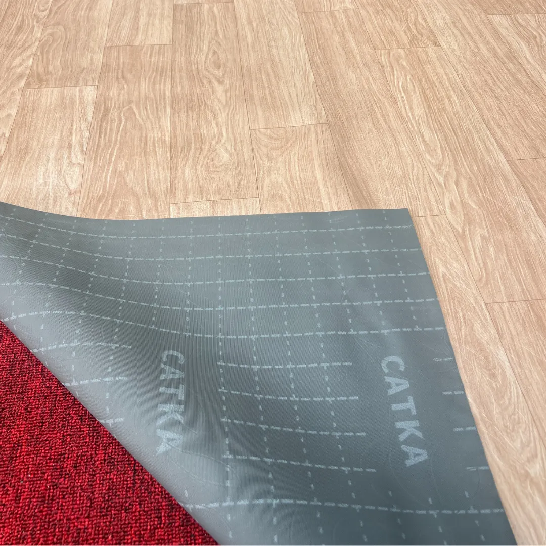 Thảm simili lót sàn vân hoa chìm - Đế chống trơn trượt tốt