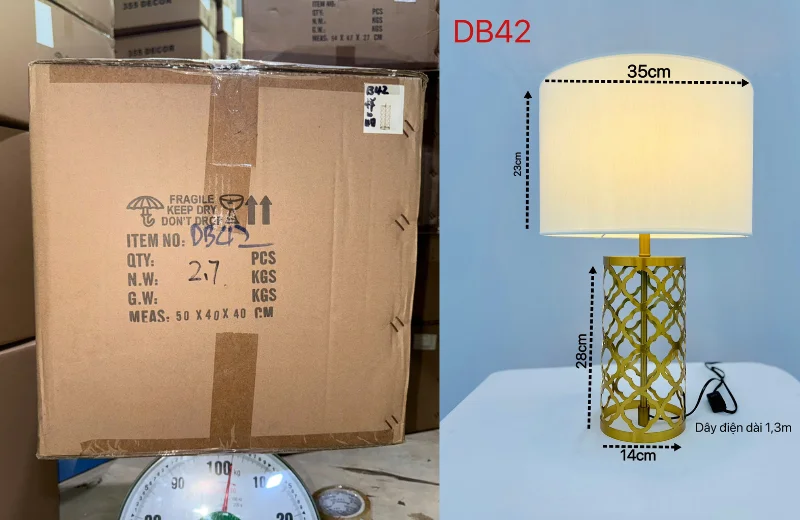 Thông số chi tiết Đèn Bàn DB42 
