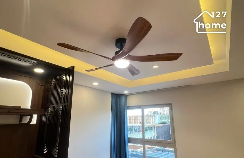Đèn quạt trần được tích hợp khả năng chiếu sáng và làm mát