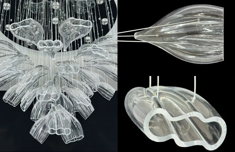 Đèn thả hiện đại THD32 với chất liệu thuỷ tinh cao cấp