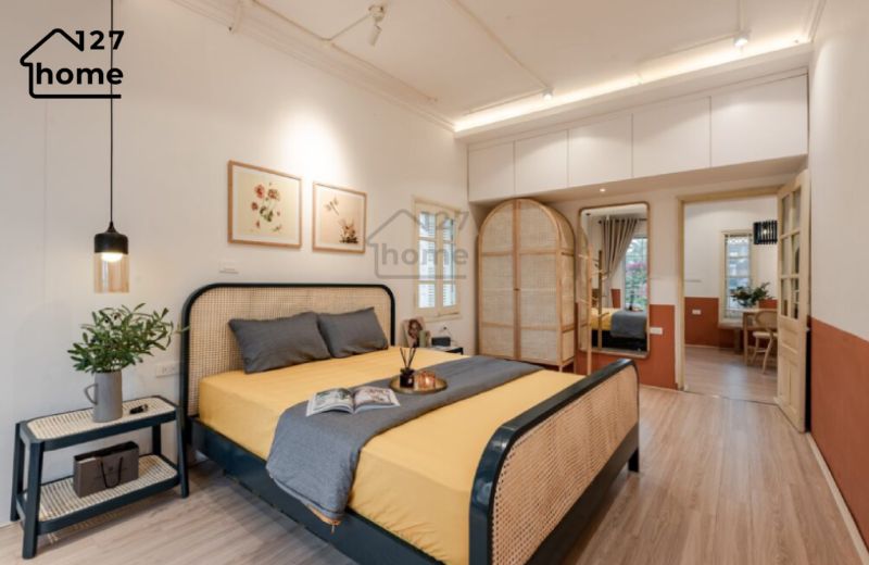 Bố trí đèn trần và ánh sáng chung cho phòng ngủ