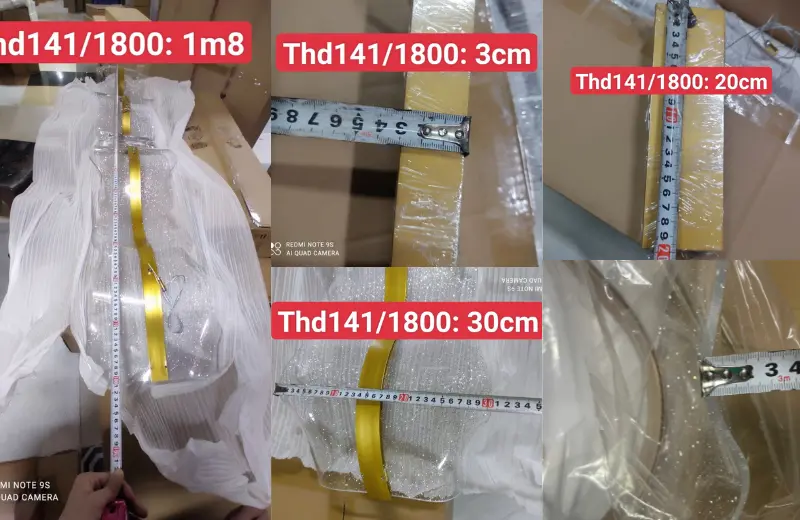 Đèn thả Lune THD141 - kích thước thực tế được đo bởi 127home