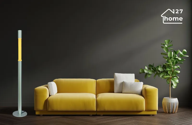 đèn đứng dd08 - thiết kế kiểu đèn đứng sofa đơn giản không kém phần sang trọng