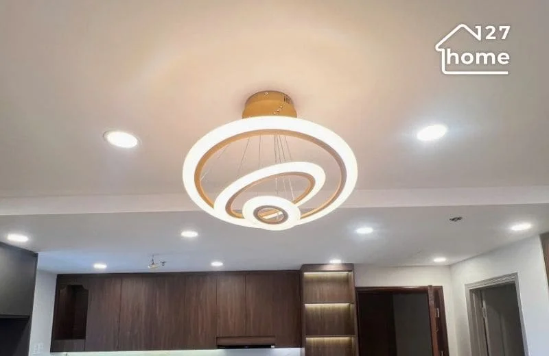 Đèn thả trần hình vòng phong cách hiện đại