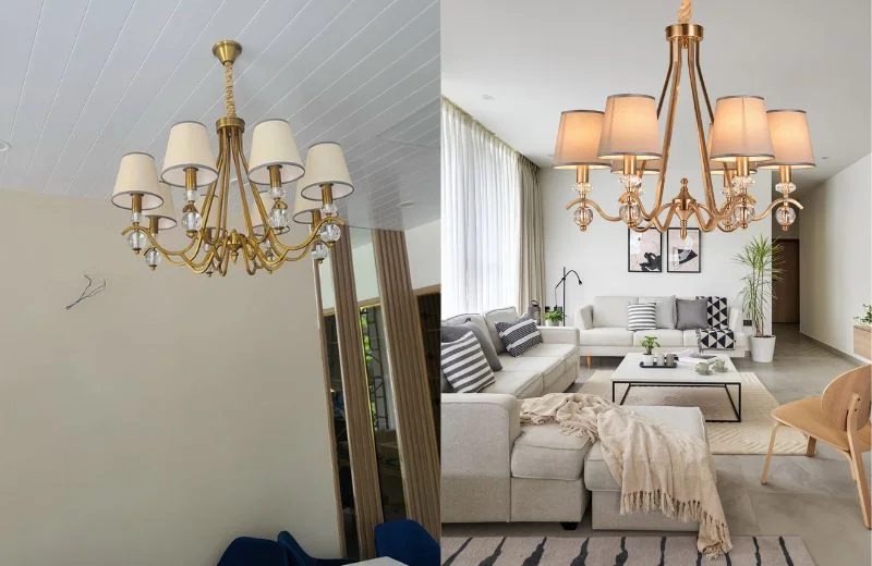 Kiểu dáng và chất liệu của Đèn Chùm DC128