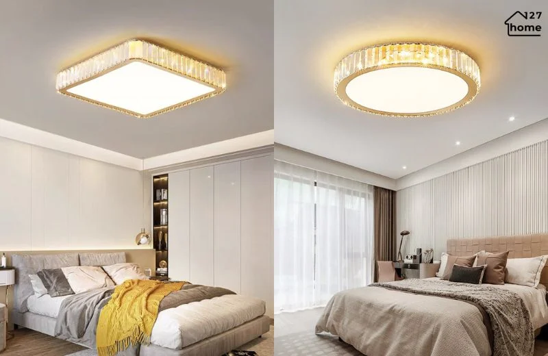 Kiểu dáng và chất liệu của Đèn Ốp Trần OT16