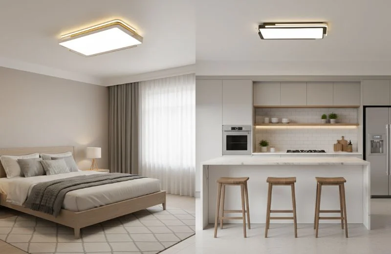 Kiểu dáng và chất liệu của Đèn Ốp Trần OT75